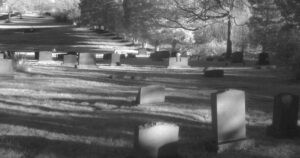 Infrared View of Old Saints Rest Cemetery By Willy Conley